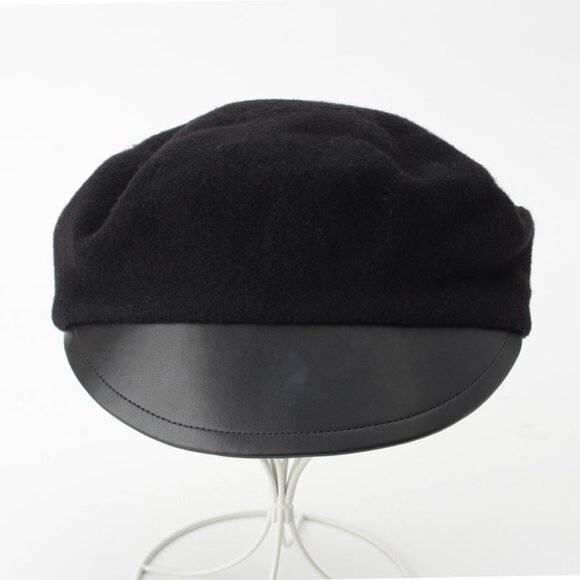 Dior Wool Logo Charm Bee Embroidery Beret Hat 81 Ddr921 G103 Black 57 main image 7